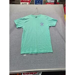 Surf Style Ft Lauderdale FL Graphic Tee Mens Medium Mint Green Lazy Days Waves